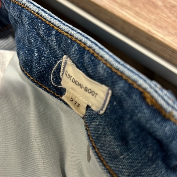 ❌SOLD❌Madewell Petite Curvy Slim Demi-Boot Jeans in Enright Wash 27P - Picture 4 of 6